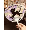 Éventail Plat Japonais Chat & Panda – Création Alsacienne, Fabrication Japonaise 🇯🇵