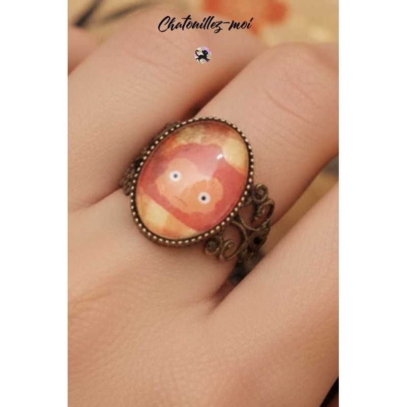 Bague Calcifer, le château ambulant