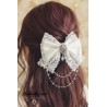 Barrette blanche Jiji – Pince à cheveux inspirée de Kiki la Petite Sorcière