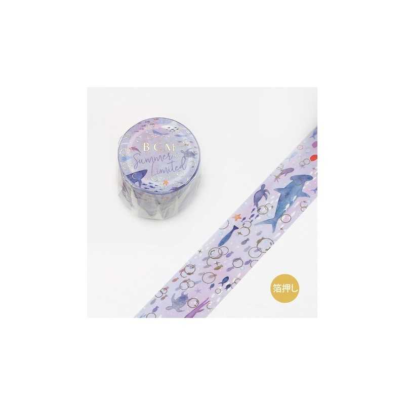 Washi Tape Animaux Marins – BGM, papeterie japonaise créative