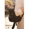 Sac à dos Noir Élegant Chat Noir