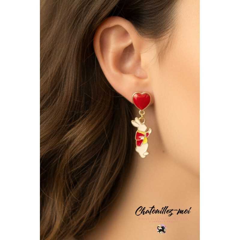 Boucles d’Oreilles Alice en Métal Coloris Or