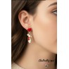 Boucles d’Oreilles Alice en Métal Coloris Or