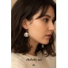 Boucles d’oreilles panda en métal doré – Bijou fantaisie