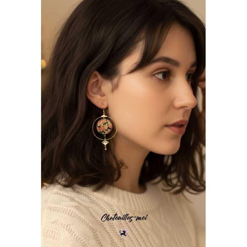 Boucles d’oreilles créoles en métal doré