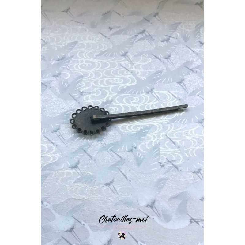 Barrette Totoro bronze en résine et papier japonais