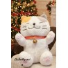 Peluche Chat Amuse – Grand Chat Kawaii 40 cm – Chat Blanc