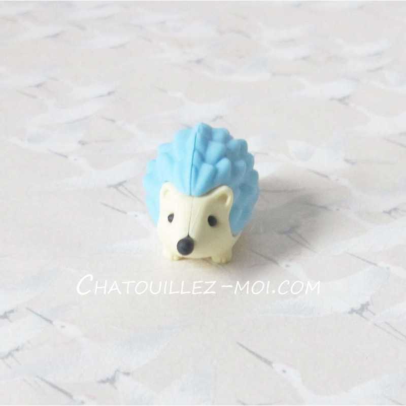 Gomme hérisson bleue Iwako – Gomme japonaise kawaii 2 cm
