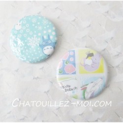 2 Badges Totoro hiver et...