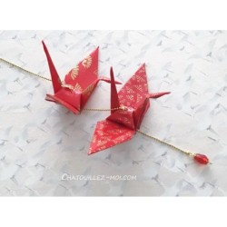 Grues origami à suspendre,...