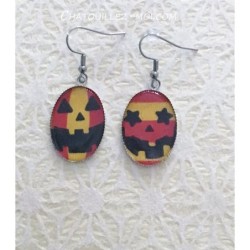 Boucles d'oreilles citrouilles