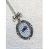 Collier cabochon araignée