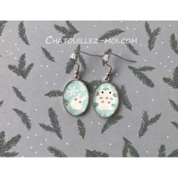 Boucles d'oreilles Totoro...