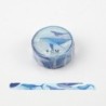 Washi tape baleine – Ruban décoratif BGM pour papeterie créative