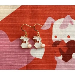 Boucles d'oreilles lapin...