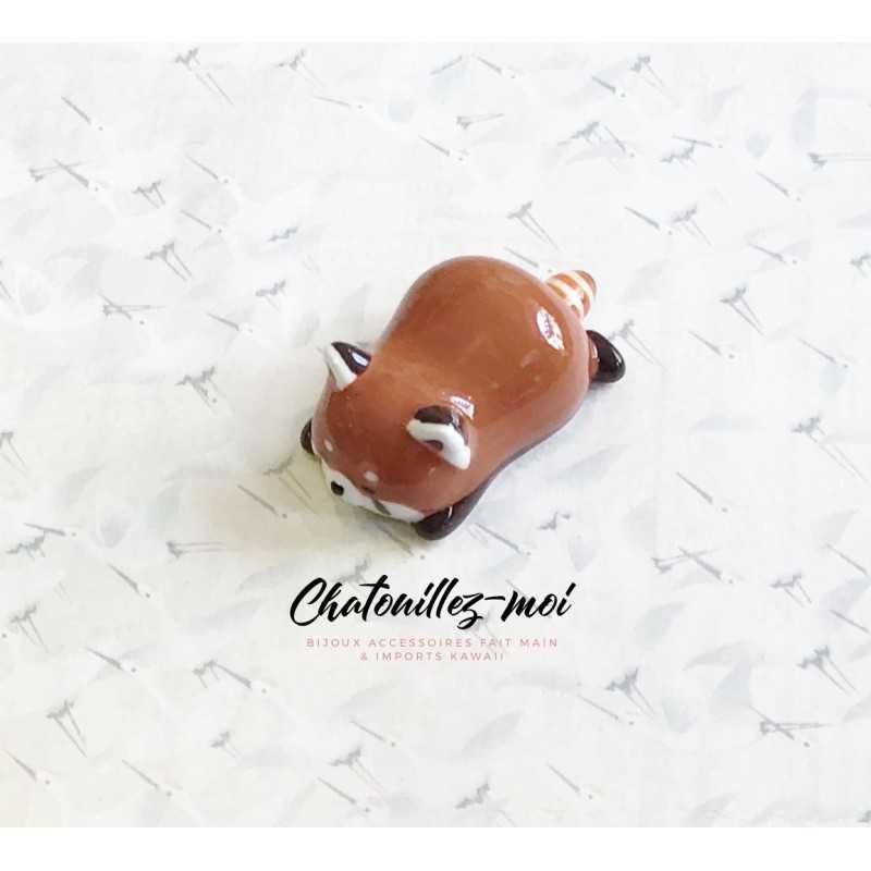Repose-Baguettes Panda Roux en Céramique – Adorable et Pratique