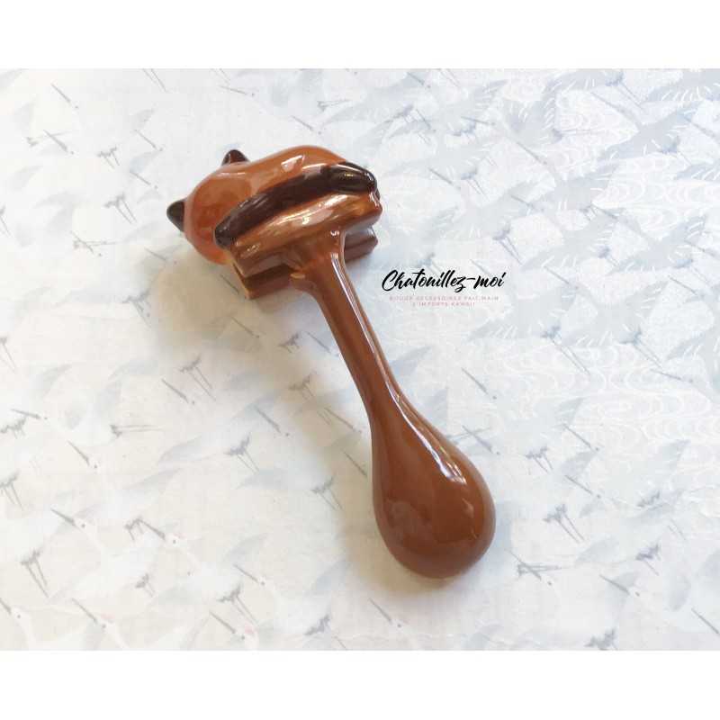 Cuillère Panda Roux en Céramique – L'accessoire craquant pour vos pauses gourmandes
