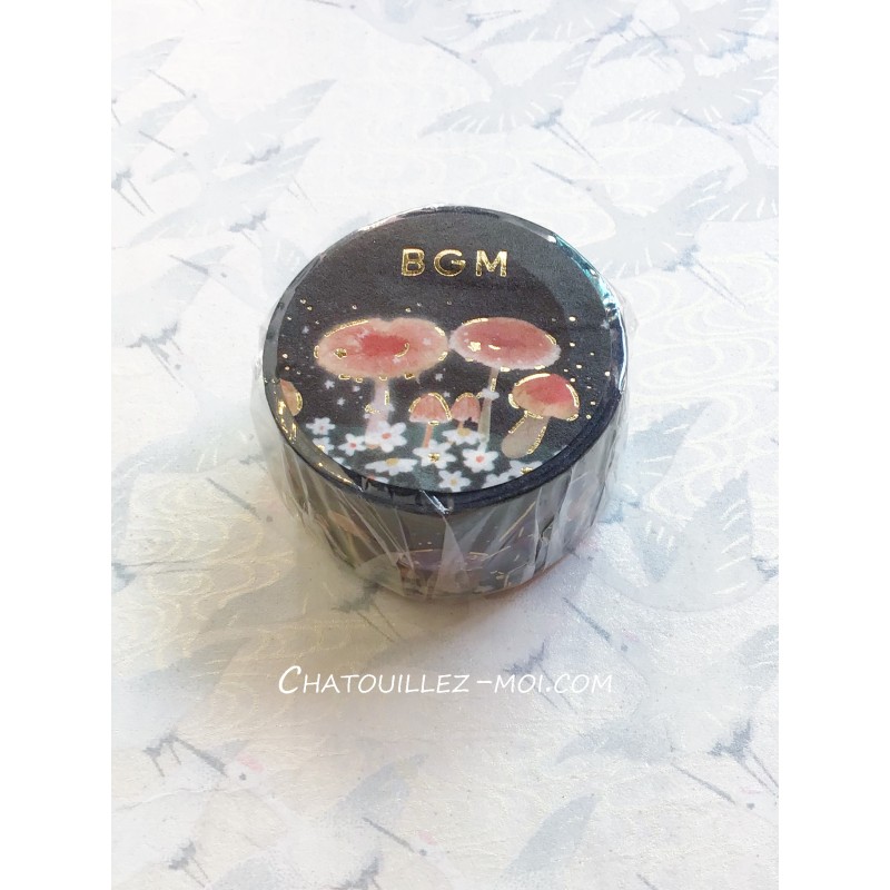 Washi tape champignons