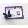 Barrette papillon noir