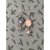 Boucles d'oreilles Totoro et étoile de neige