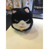 Peluche grand chat japonais noir