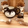 Cuillère Loutre Foncé en Céramique – Adorable et Pratique