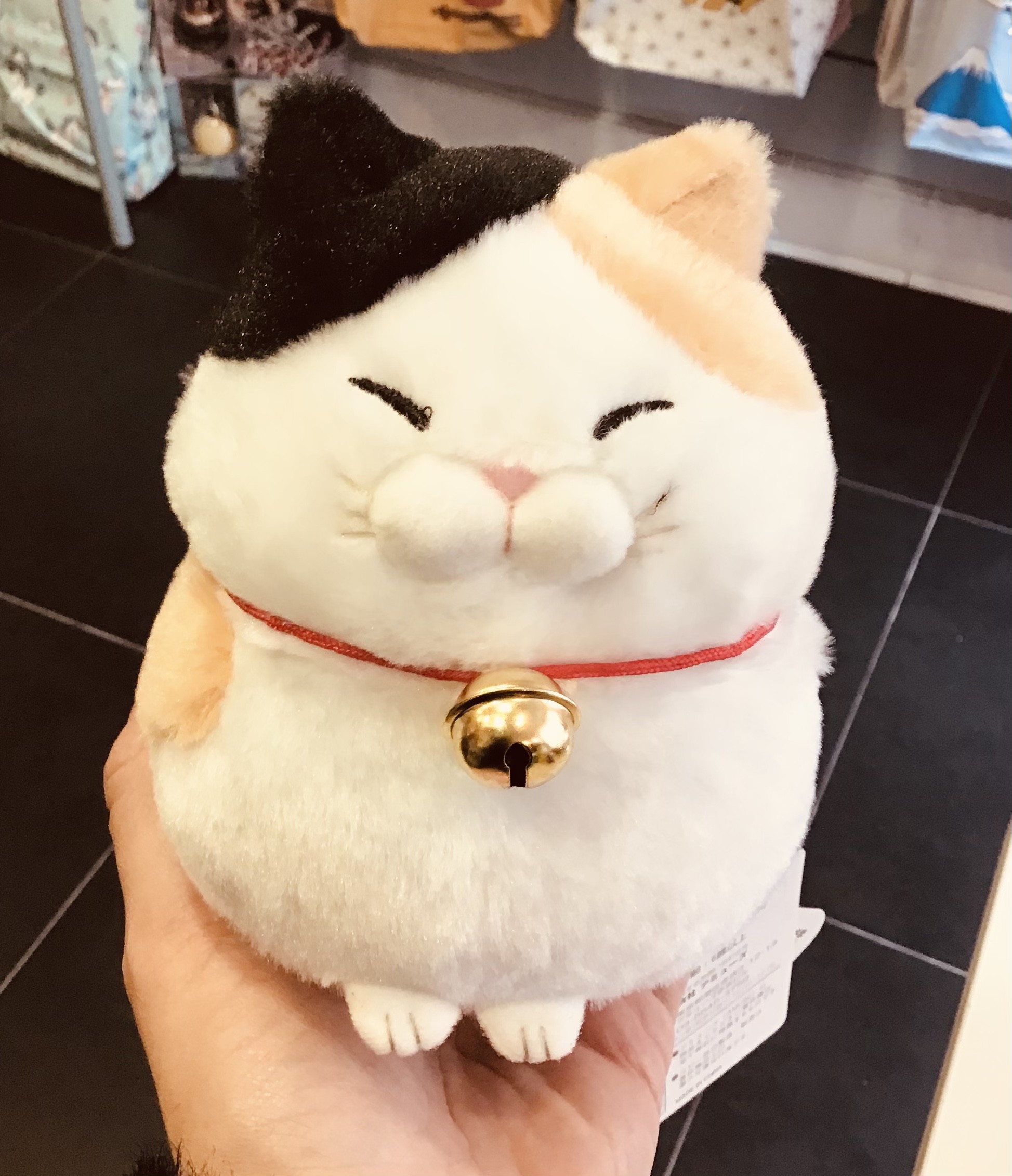 Peluche grand chat japonais blanc 28,00 €